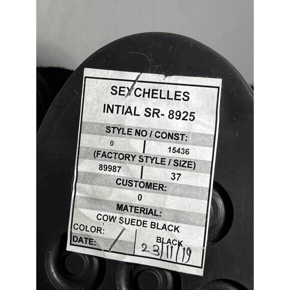 Seychelles Boots Womens Size EU 37 Black Suede Lace Up Side Zip Combat Style - Picture 7 of 10